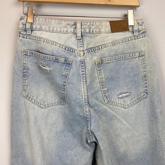 Aeropostale • high rise, wide leg destroyed denim jeans - Picture 10 of 14